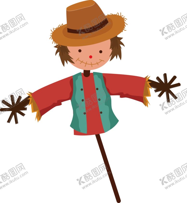 编号：11884909250823402029【酷图网】源文件下载-卡通稻草人