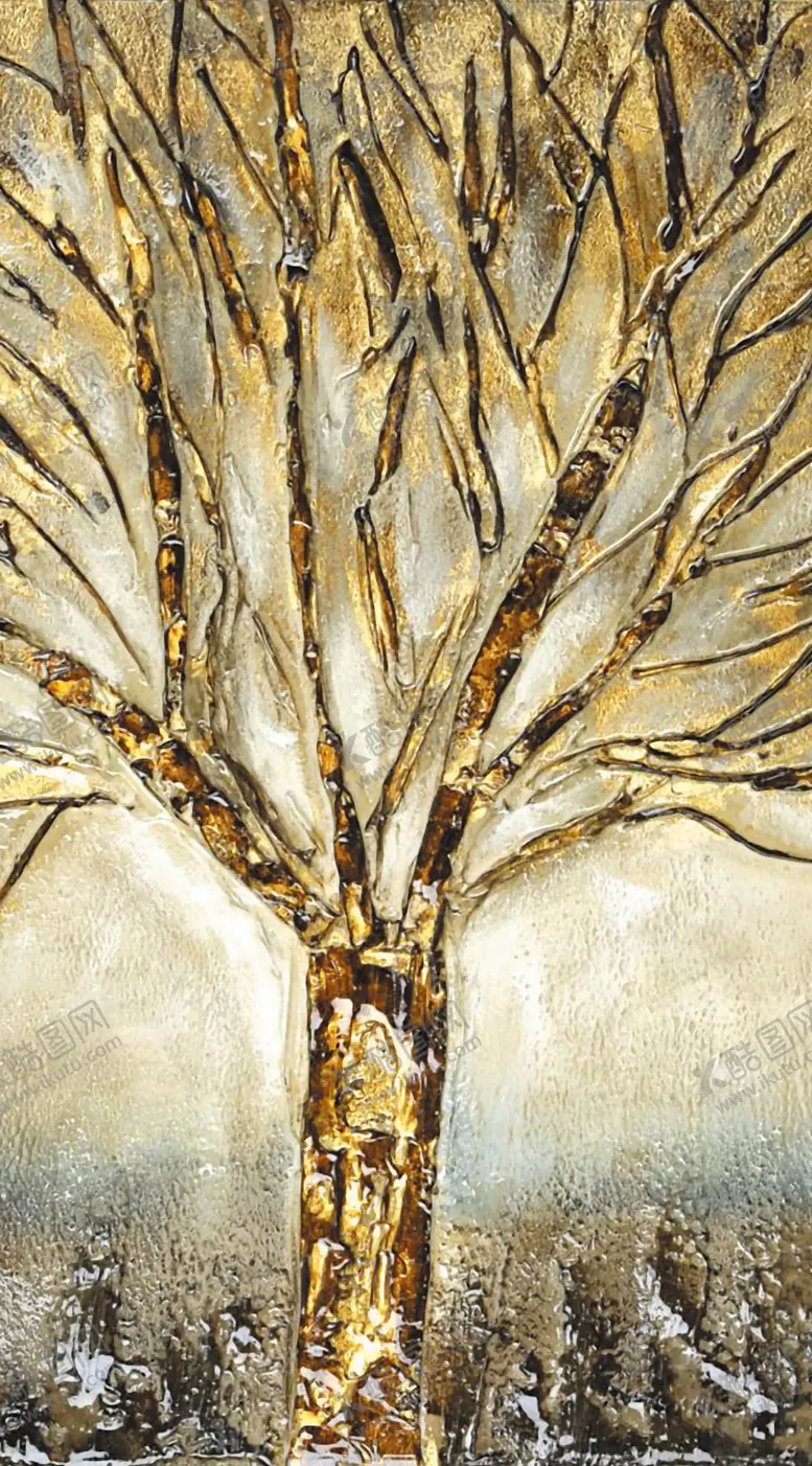 编号：64423109220617158658【酷图网】源文件下载-森林树装饰画