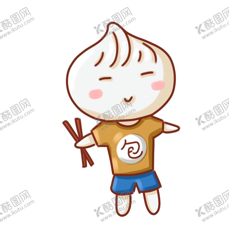 编号：38841111271637337271【酷图网】源文件下载-手绘卡通包子