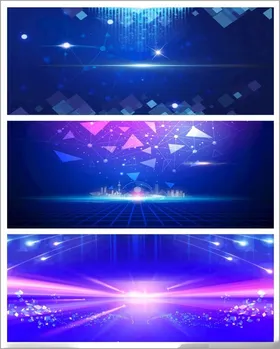 蓝色背景舞台背景海报背景
