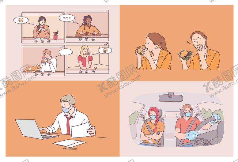 编号：47299709270418564487【酷图网】源文件下载-职场日常场景插画