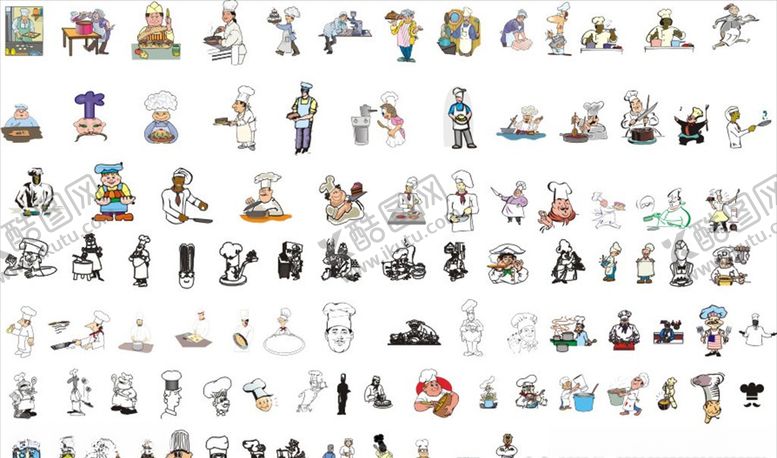 编号：93122110161304353041【酷图网】源文件下载-矢量厨师