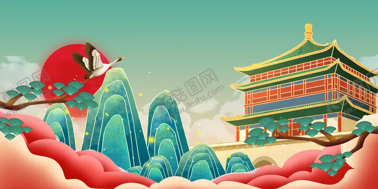 编号：36827909191804323605【酷图网】源文件下载-国潮背景
