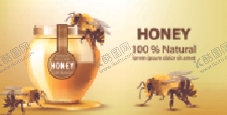 编号：67355209190116433431【酷图网】源文件下载-蜂蜜海报