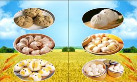 手绘早餐无缝背景