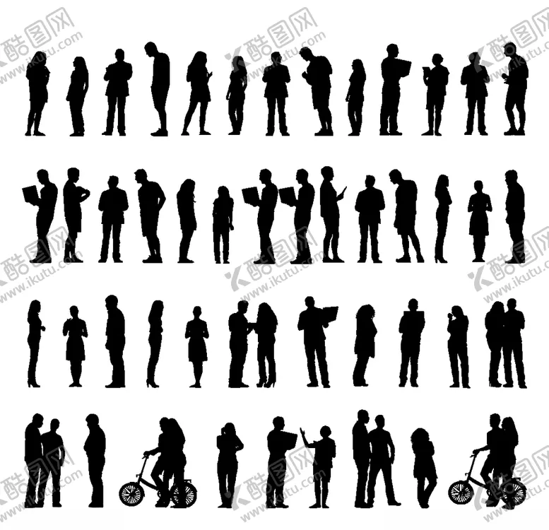 编号：50603706302006035300【酷图网】源文件下载-人物剪影