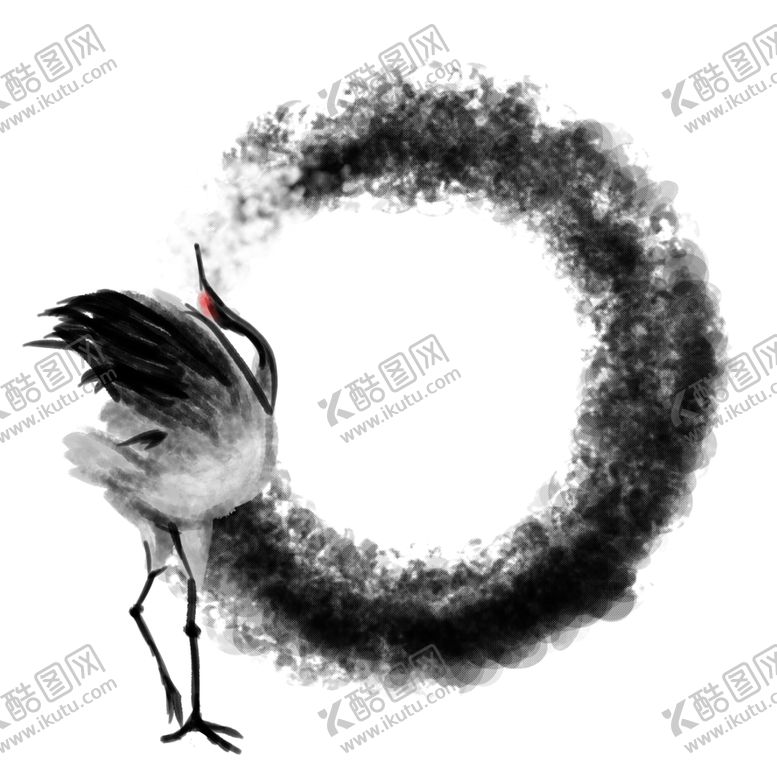 编号：21327005030535106453【酷图网】源文件下载-仙鹤元素
