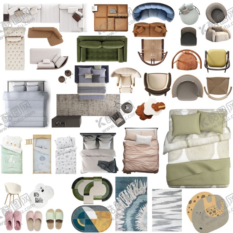 编号：44758804010443087311【酷图网】源文件下载-单体家具图块