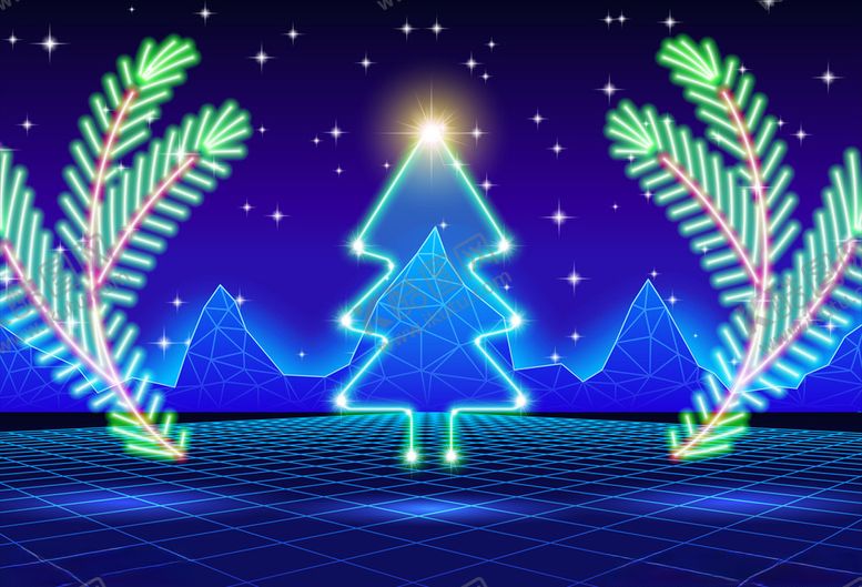 编号：51916609210324049192【酷图网】源文件下载-圣诞树背景