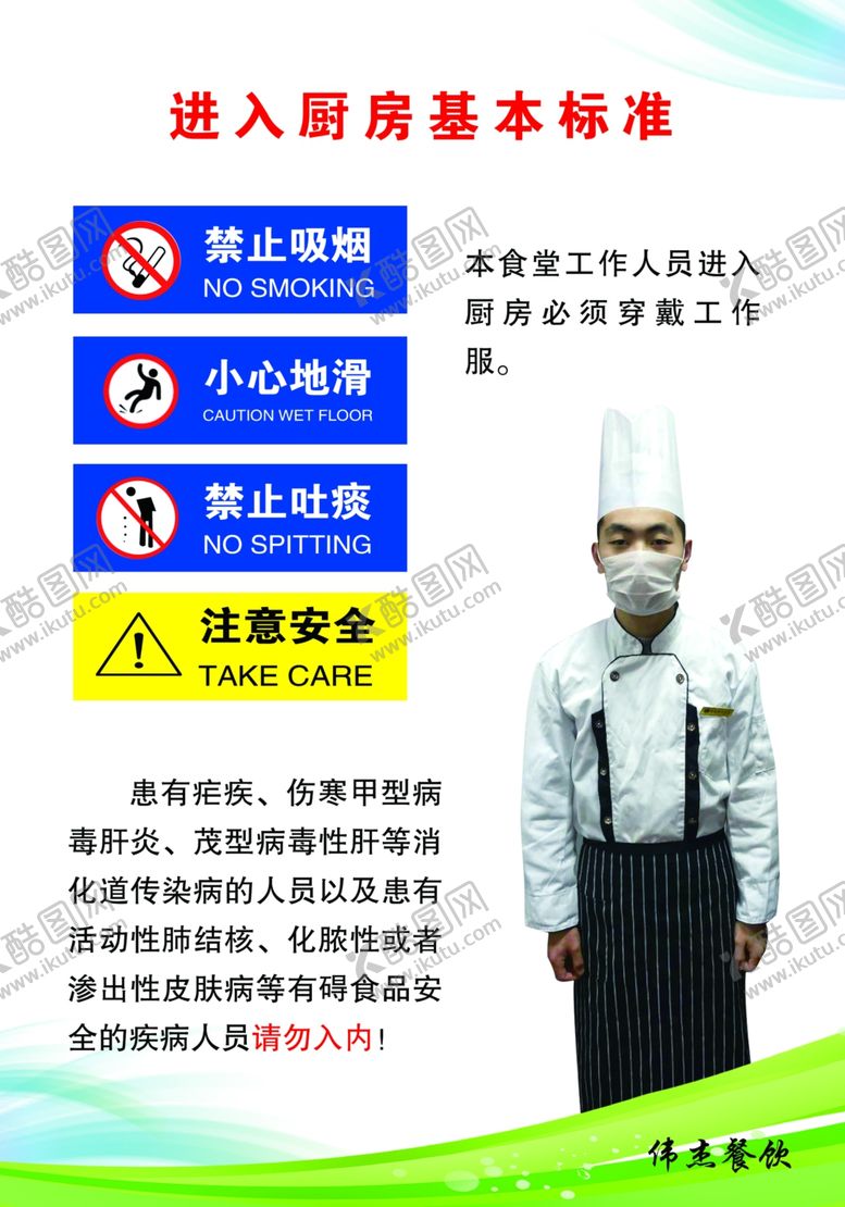 编号：53468710201601419295【酷图网】源文件下载-进入厨房基本标准