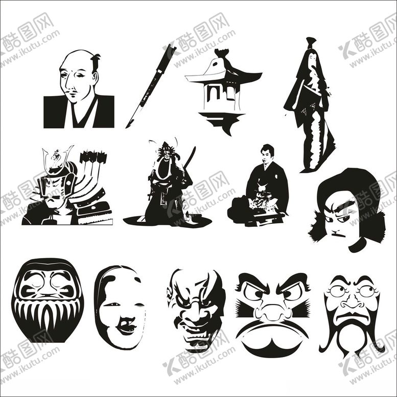 编号：26914712161133569746【酷图网】源文件下载-古代人物图标