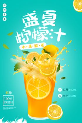 盛夏味道饮品海报