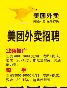 美团外卖招牌海报