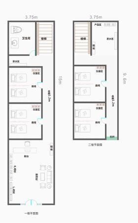 美容工作室平面图