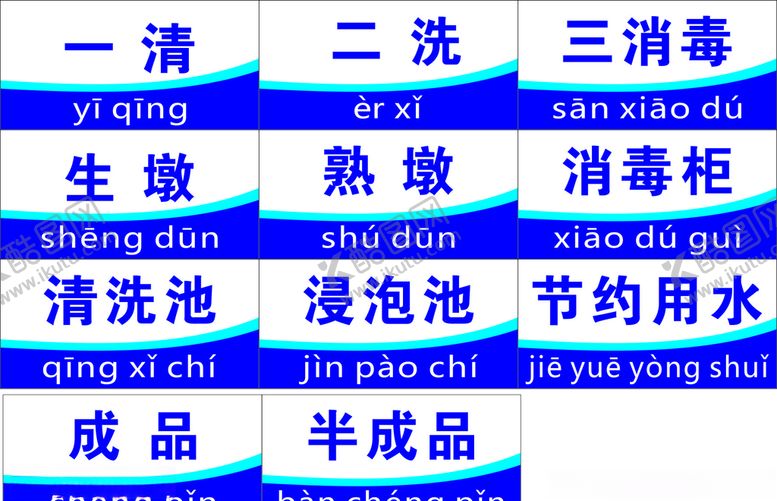 编号：32034007030520541656【酷图网】源文件下载-一清二洗三消毒