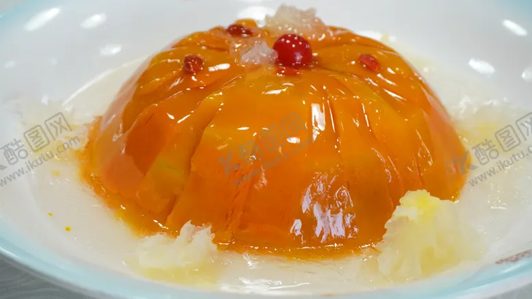 编号：86451209151911451823【酷图网】源文件下载-银耳蒸南瓜美食菜品