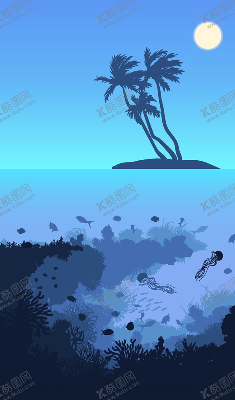 编号：14612806161629562617【酷图网】源文件下载-小岛自然风光