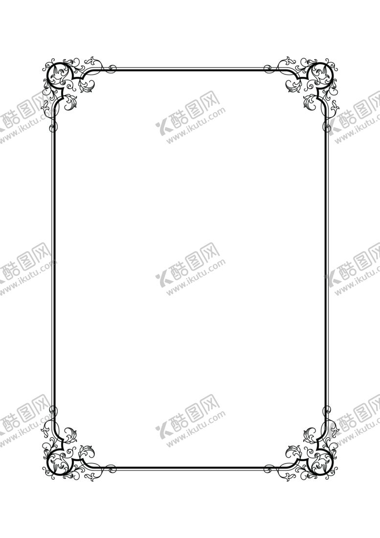 编号：96504506170641526450【酷图网】源文件下载-花纹边框