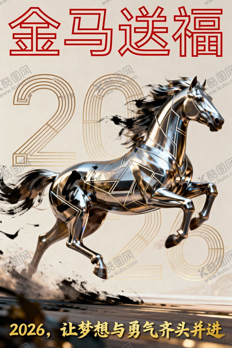 编号：73320204012018093922【酷图网】源文件下载-马年海报
