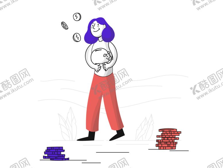 编号：47041001131535053896【酷图网】源文件下载-手绘 插图 工作 插画 黑白 