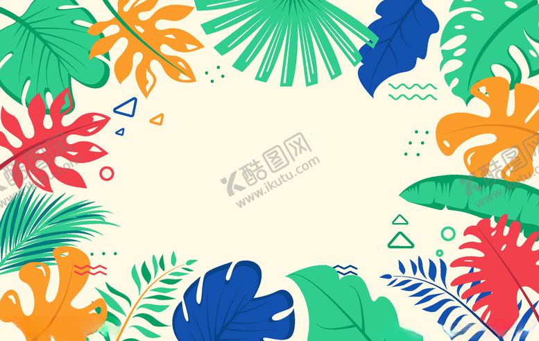 编号：25611509290831273570【酷图网】源文件下载-线条矢量手绘花草植物