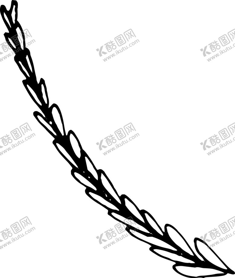 编号：30867209270540038433【酷图网】源文件下载-手绘植物枝干