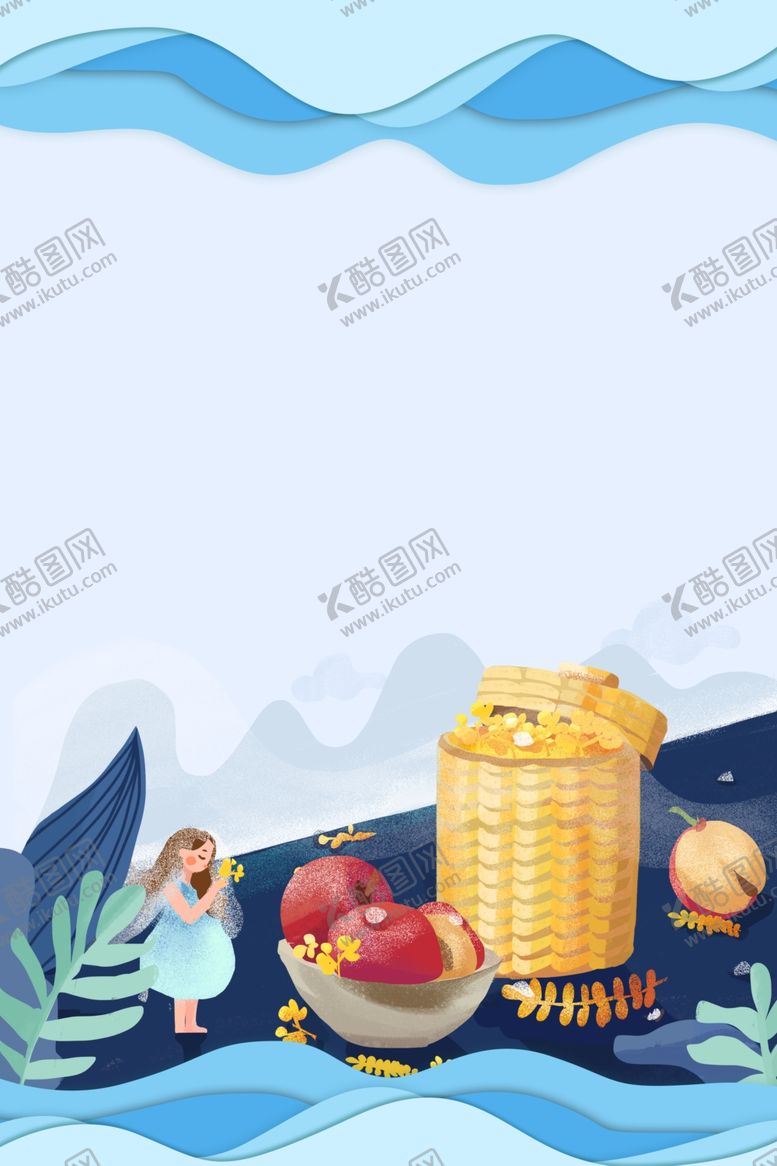 编号：23488906280118079149【酷图网】源文件下载-苹果竹篮