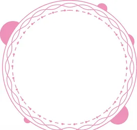 粉色边框星球圆形