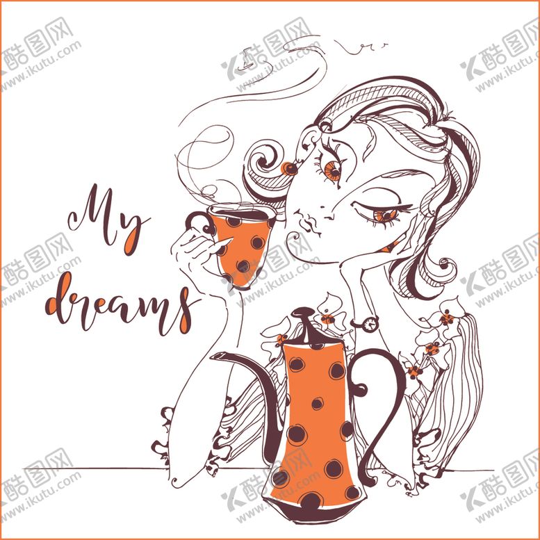 编号：24282709211351526408【酷图网】源文件下载-女性插画