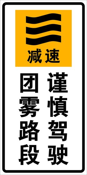 团雾路段谨慎驾驶