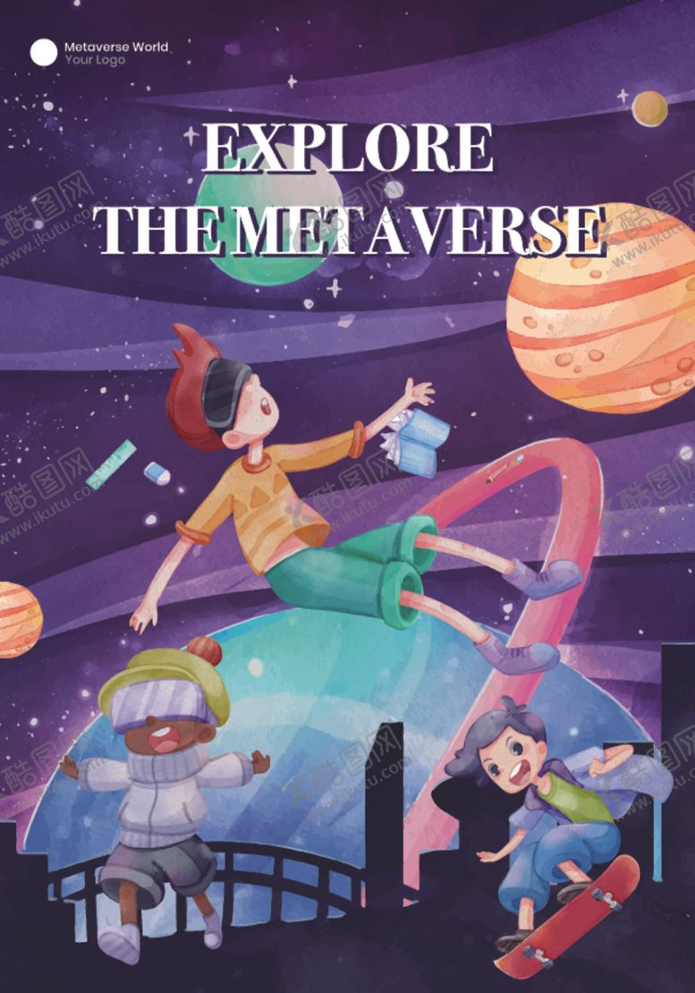 编号：12891004010715389573【酷图网】源文件下载-多样卡通人物场景插画图片