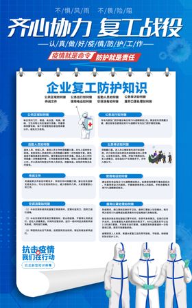 复工社会公益宣传展板