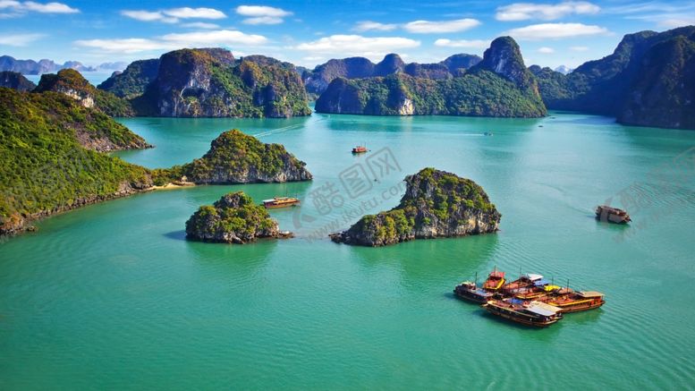 编号：14278510210124541941【酷图网】源文件下载-下龙湾越南山脉海岛屿
