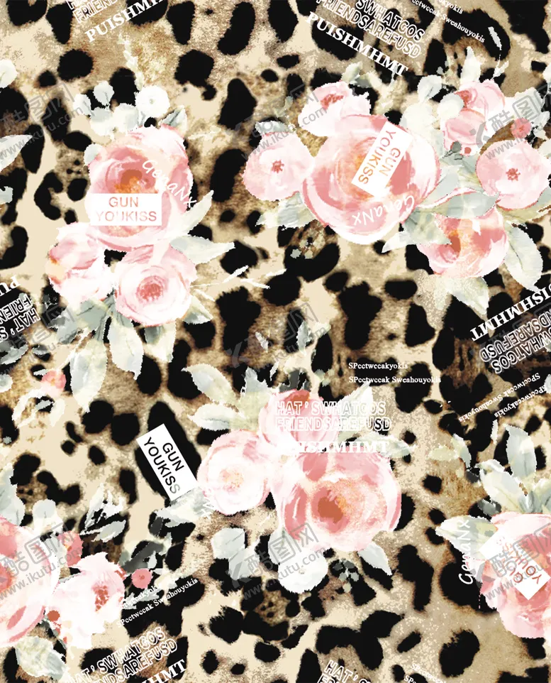 编号：64178809111738171194【酷图网】源文件下载-链条豹纹设计大牌图案