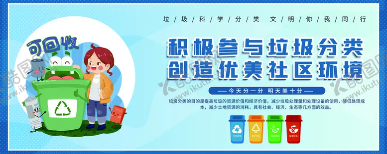编号：23649710041144384087【酷图网】源文件下载-垃圾分类海报展板