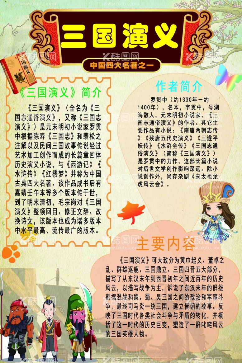 编号：95831803180841299750【酷图网】源文件下载-三国演义海报