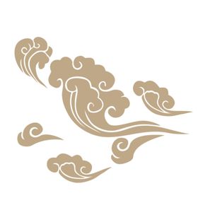 中式边框中国风标题栏云纹水免扣