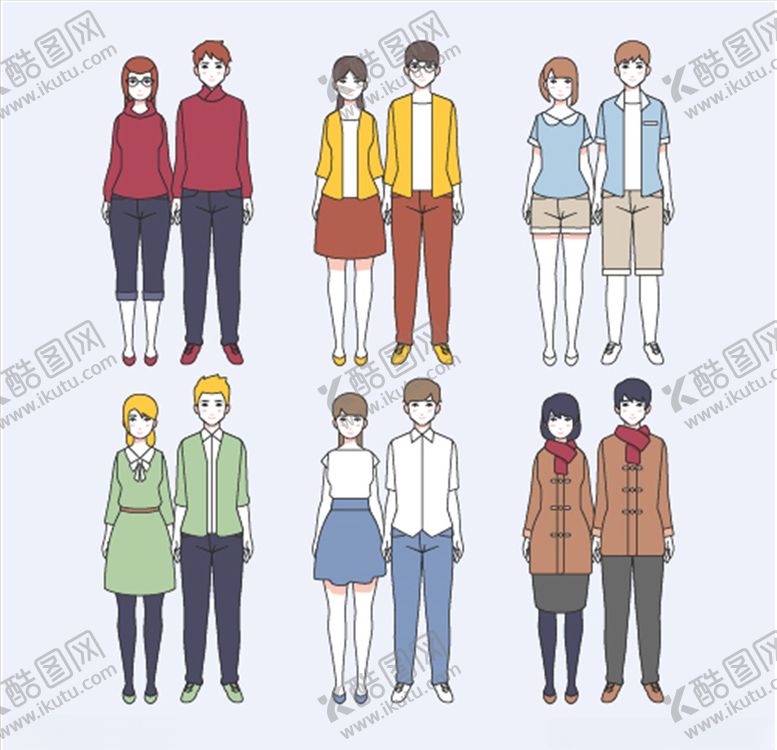 编号：66825909240533137344【酷图网】源文件下载-卡通情侣