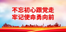 红色党建不忘初心永远跟党走