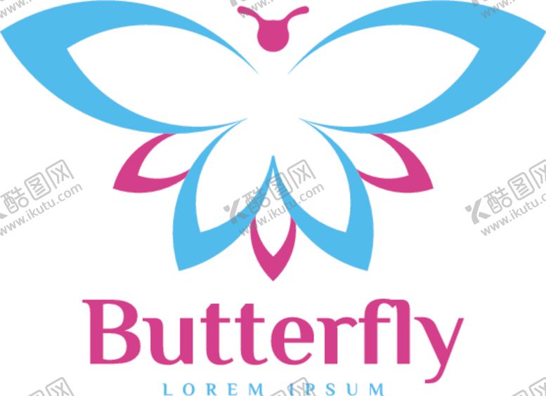 编号：78585610300448518757【酷图网】源文件下载-蝴蝶logo