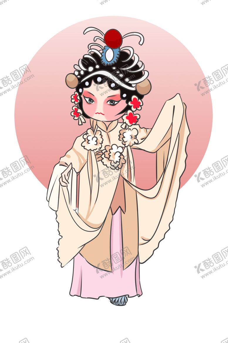 编号：88825401170719405667【酷图网】源文件下载-戏曲人物PNG 戏曲元素 京剧