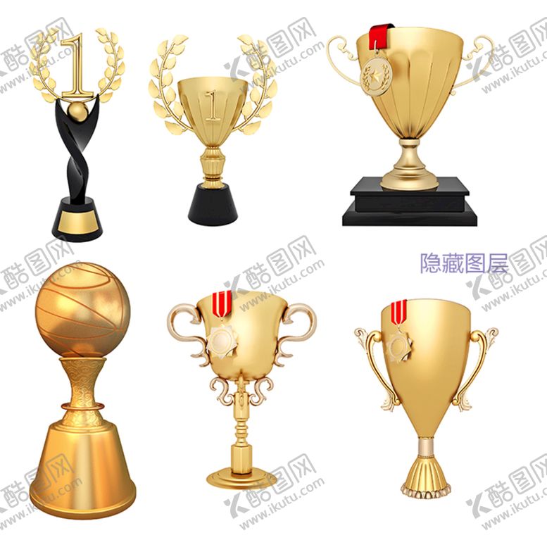 编号：50731609151239321238【酷图网】源文件下载-奖杯素材金色篮球
