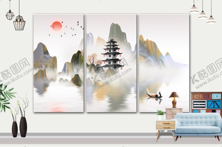 编号：69583405051517076342【酷图网】源文件下载-山水画