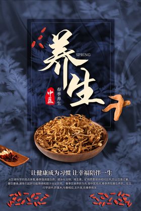 中医养生传统复古活动海报素材