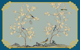 鸟语花香新中式地毯