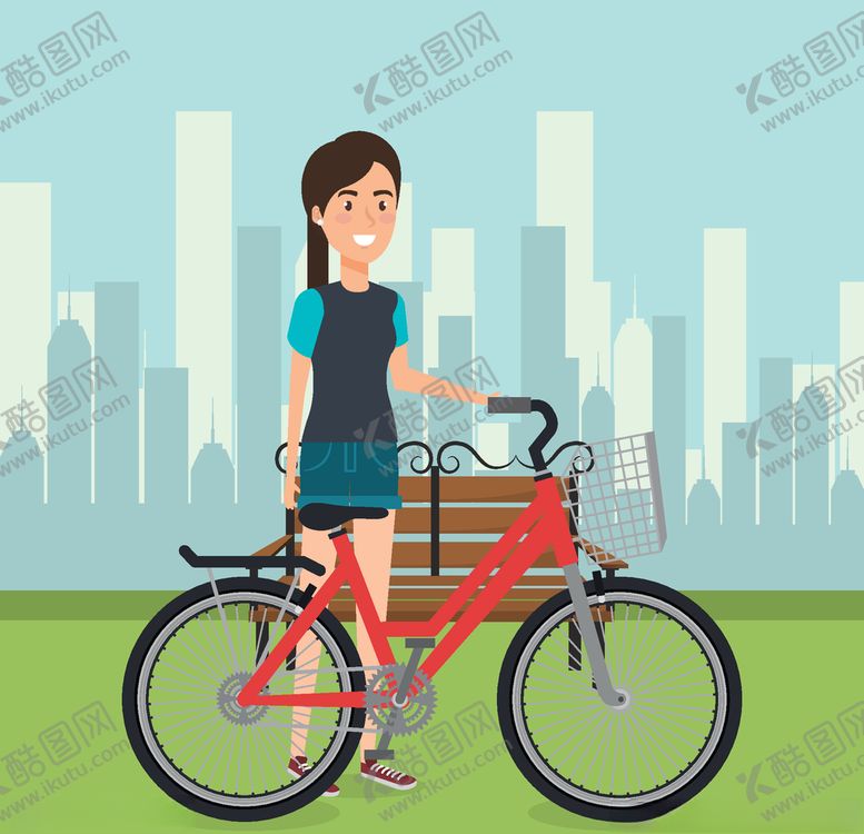编号：61834705042024027796【酷图网】源文件下载-骑自行车