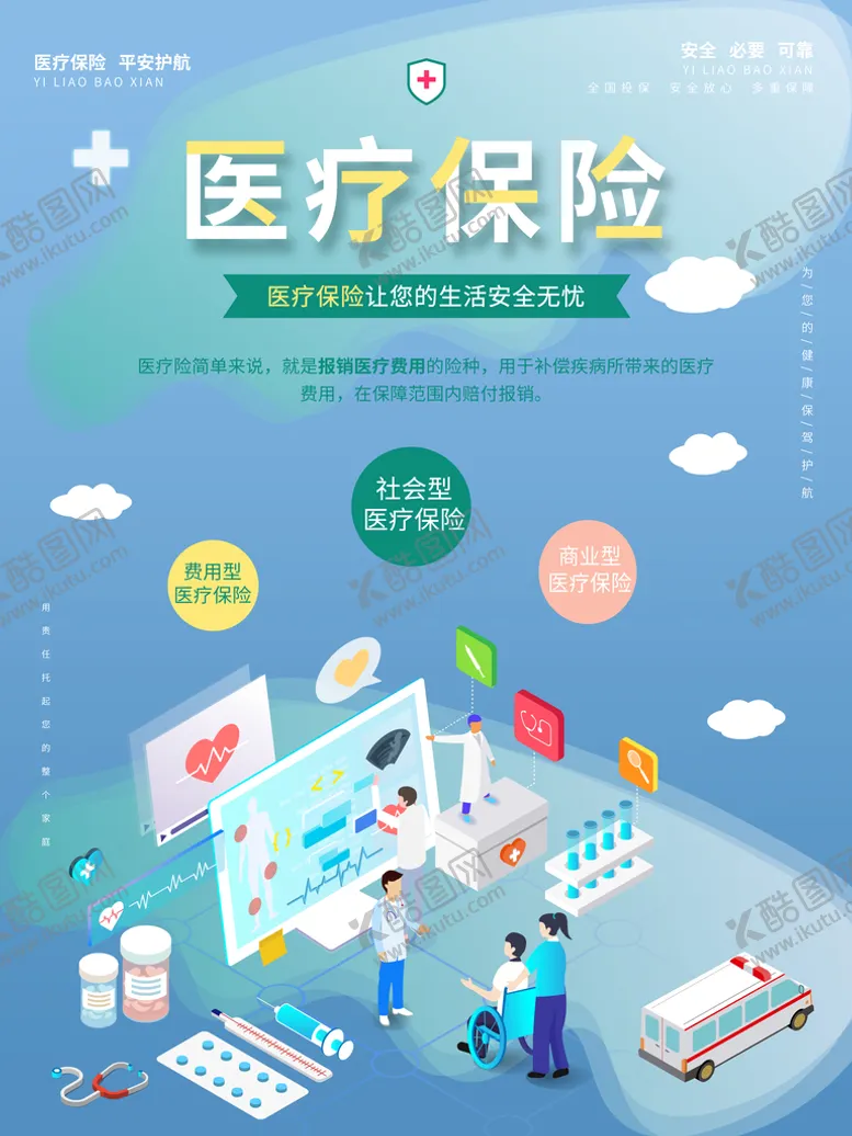 编号：03267110101217052716【酷图网】源文件下载-医疗保险海报
