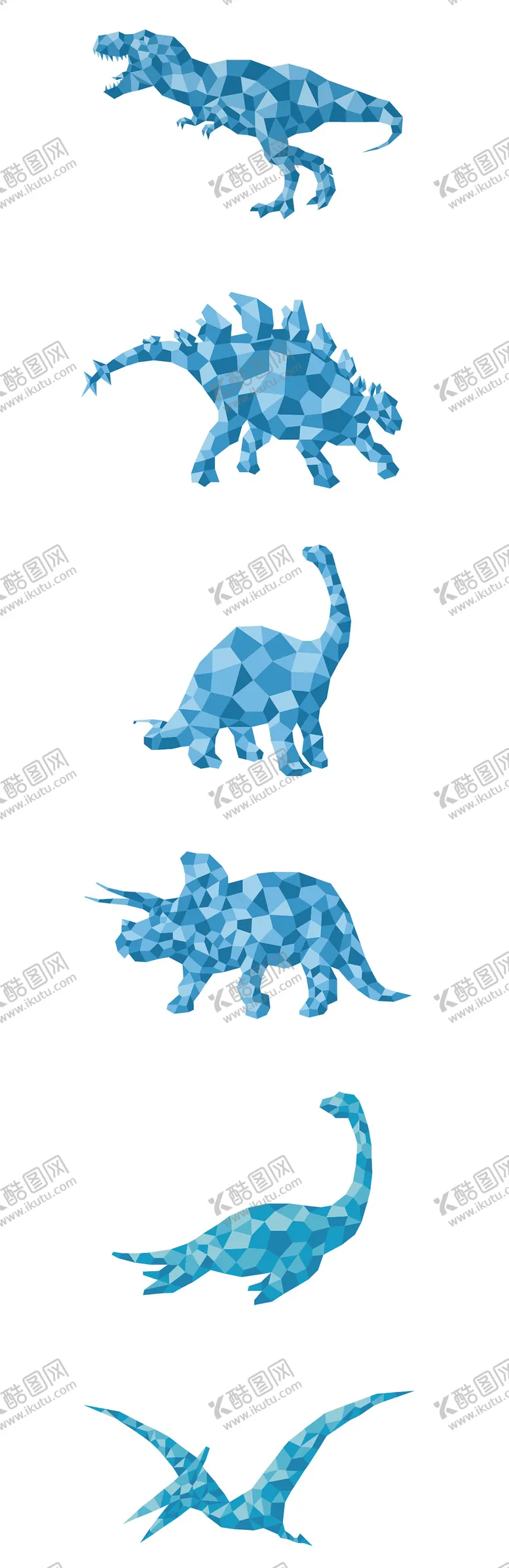 编号：23517106281621242462【酷图网】源文件下载-多边形动物元素