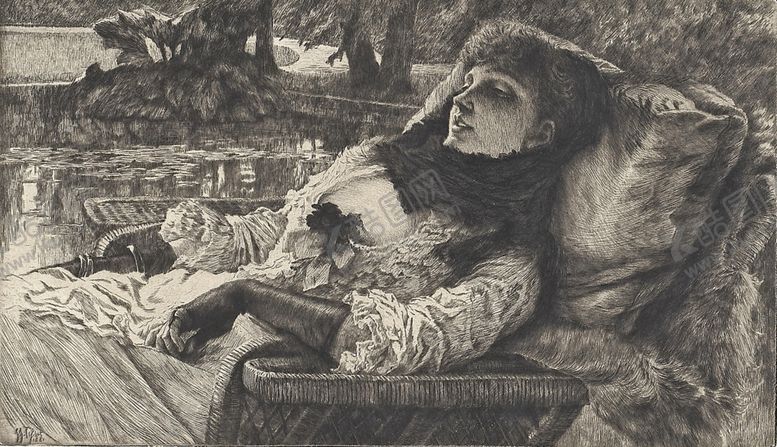 编号：10875010060235129951【酷图网】源文件下载-詹姆斯提索素描速写作品