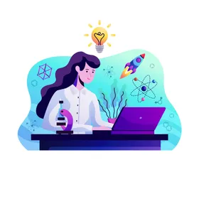 科学实验活动做背景